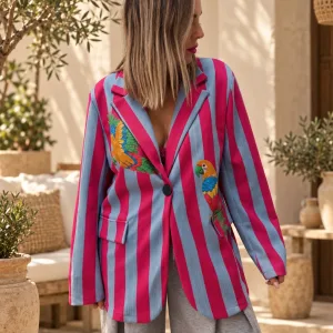 CHAQUETA ESTAMPADA LORO